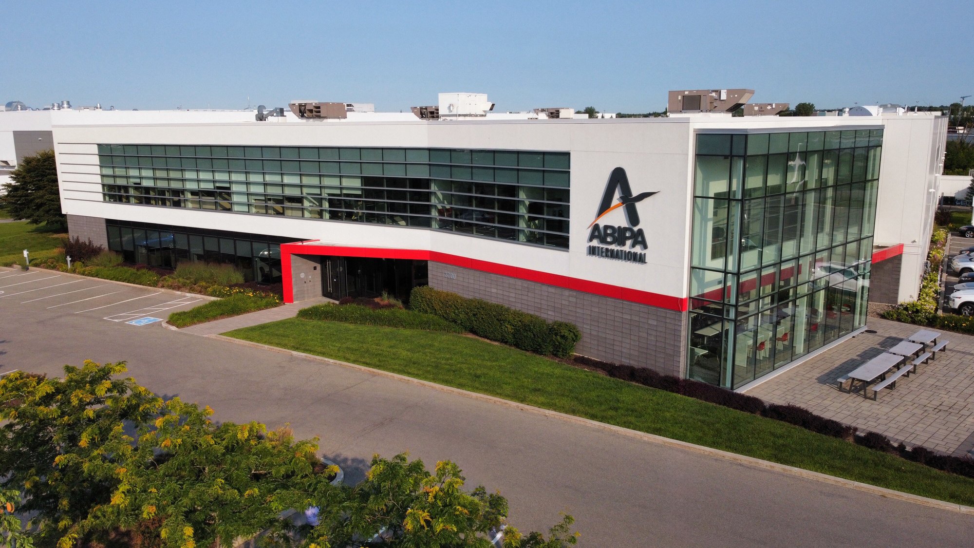 Vue aérien des bureaux de Boisbriand, Canada